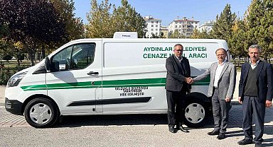 Selçuklu Belediyesinden Aydınlar Belediyesine cenaze nakil aracı desteği