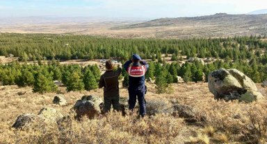 Aksaray'da jandarma Anadolu Yaban Koyunlarını dron ile takip ediyor