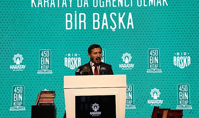 Karatay Belediyesi "35 Bin Kitap Desteği" projesini tanıttı
