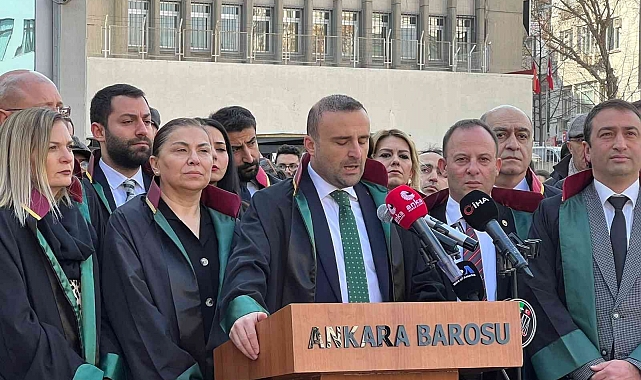 Ankara Barosu'ndan anlamlı yürüyüş