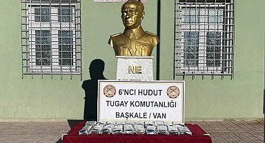 Hudut Kartalları Van sınırında 20 kilogram 500 gram uyuşturucu