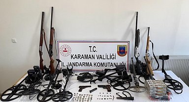 Karaman'da düzenlenen 'Sidamara' operasyonunda 1 kişiye ev hapsi verildi