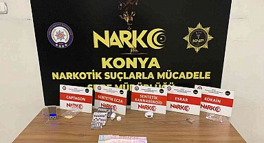 Konya'da matbaada 6 bin 48 adet uyuşturucu hap ele geçirildi