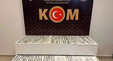 Konya'da polisin durdurduğu araçtan bin 460 adet sikke çıktı