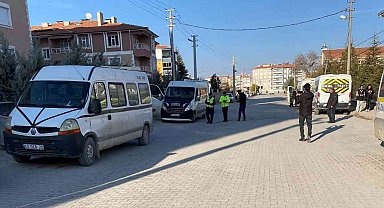 Kulu'da servis araçları denetlendi