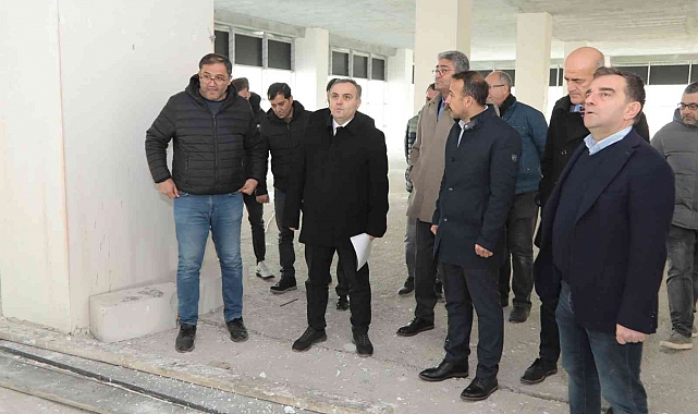 Rektör Altun, ERAGEM inşaatında incelemeler yaptı