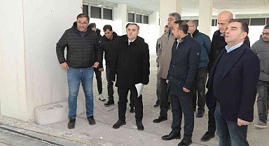 Rektör Altun, ERAGEM inşaatında incelemeler yaptı