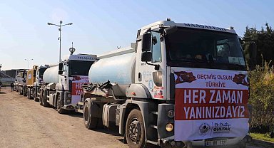 Akdeniz Belediyesinden deprem bölgesine su ve yakacak desteği