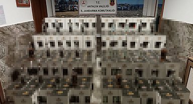 Antalya'da 3 bin 48 şişe kaçak alkol ele geçirildi