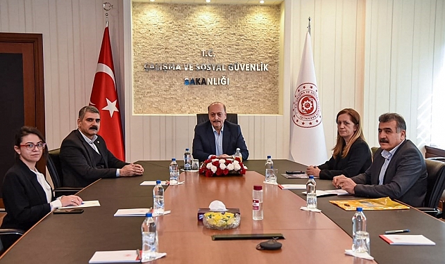 Bakan Bilgin, DİSK heyetini kabul etti