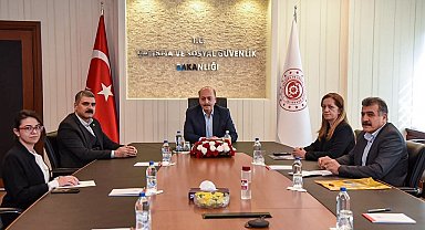 Bakan Bilgin, DİSK heyetini kabul etti