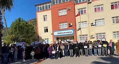 Bozyazı'da bir okul tahliye edildi