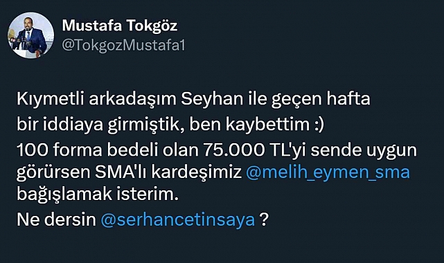 Forma paraları Melih Eymen'e