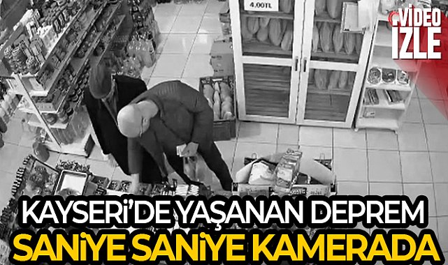 İncesu'daki deprem kamerada