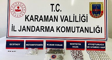 Karaman'da uyuşturucu operasyonunda 3 kişi gözaltına alındı