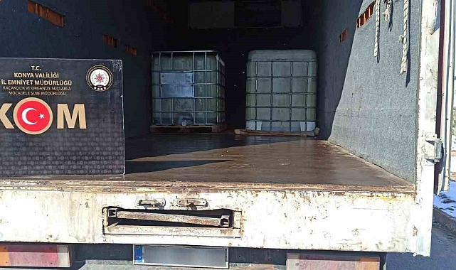 Konya'da 6 bin 220 litre kaçak akaryakıt ele geçirildi