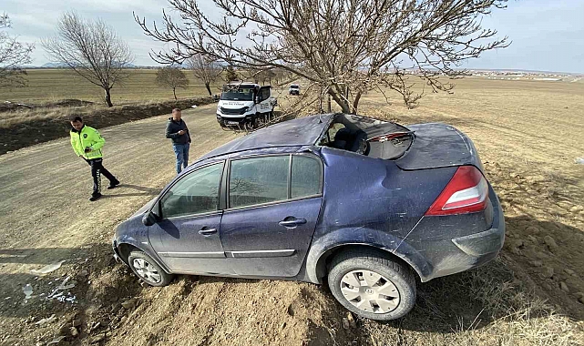 Kulu'da otomobil takla attı: 1 yaralı