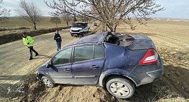 Kulu'da otomobil takla attı: 1 yaralı