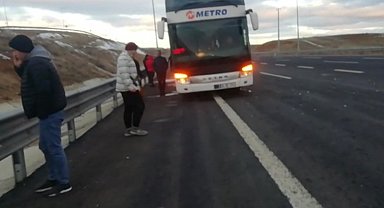 Otobüs arıza yapınca eksi 5 derecede 4.5 saat beklediler