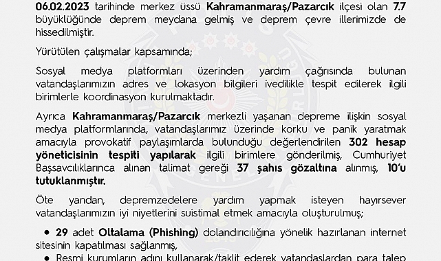 Türk polisi 7 gün 24 saat esasına göre sanal devriyelerini sürdürüyor