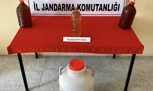 Aksaray'da sahte alkol ele geçirildi