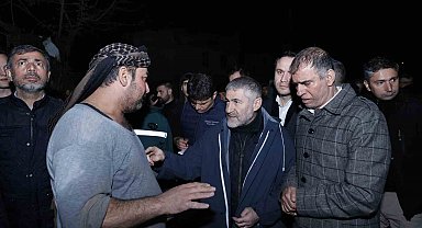 Bakan Nebati ve Bakan Kirişci afet bölgesinde çalışmaları takip etti