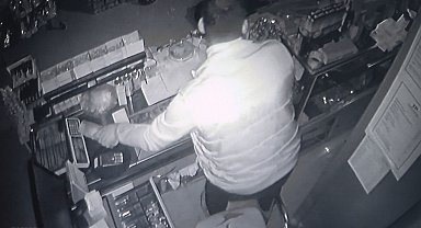 Camını kırarak girdiği marketi soydu