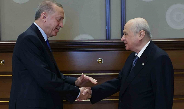 Cumhurbaşkanı Erdoğan, MHP Genel Başkanı Bahçeli ile görüştü