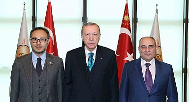 Cumhurbaşkanı Erdoğan, Yeni Azerbaycan Partisi heyetini kabul etti