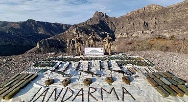 Jandarmadan nokta operasyon: Çok sayıda mühimmat ele geçirildi