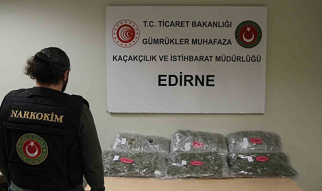 Kapıkule Gümrük Kapısı'nda 13 kilogram esrar ele geçirildi
