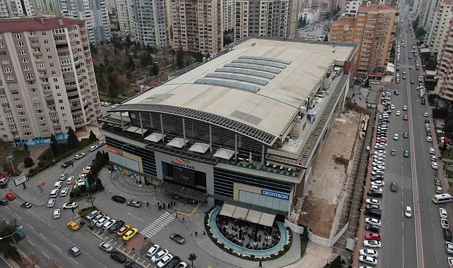 Kayseripark'taki kaçak inşaat havadan görüntülendi