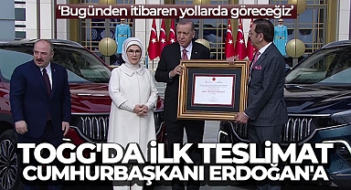 Togg'da ilk teslimat Cumhurbaşkanı Erdoğan'a
