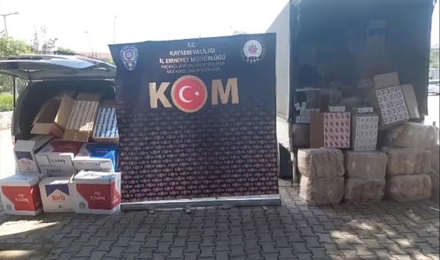 Depoya yapılan baskında 1 milyon adet boş makaron ele geçirildi