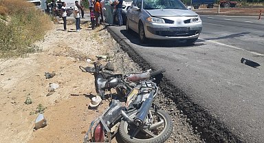 Konya'da otomobil ile motosiklet çarpıştı: 1 yaralı