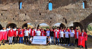 Karaman'a "Anadolu'yuz Biz" projesiyle gelen gençler kenti tanıdı