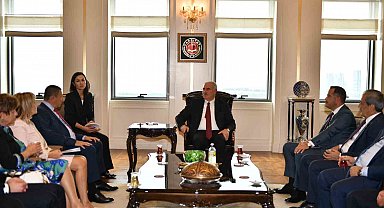 Başkan Akarca, Bulgaristan Cumhuriyeti İçişleri Bakanı Stoyanov'u kabul etti