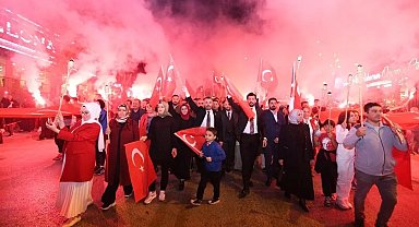 Pursaklar'da meşaleli 100. yıl coşkusu