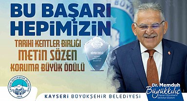 Tarihine sahip çıkan büyükşehirin 2 proje, 8 uygulamasına büyük ödül
