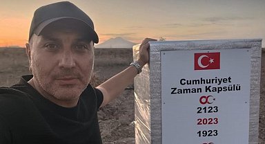 Tomarza'da Cumhuriyet'in 200. yılında açılmak üzere zaman kapsülü gömüldü