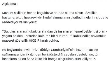 Türk Yahudi Toplumu İsrail'in hastaneye saldırısını kınadı
