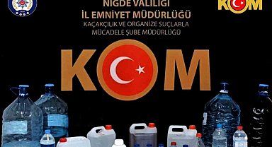Niğde'de sahte içki operasyonu: 1 gözaltı