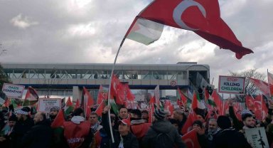 Binlerce vatandaş Filistin için yürüdü