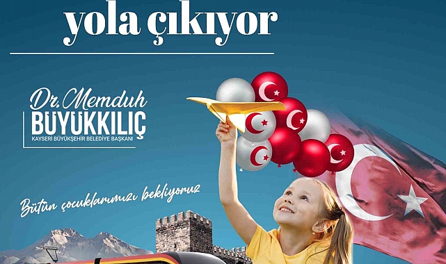 Büyükşehir'in 23 Nisan'a özel "çocuk treni"