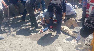 Aksaray'da çatıdan düşen işçi ağır yaralandı