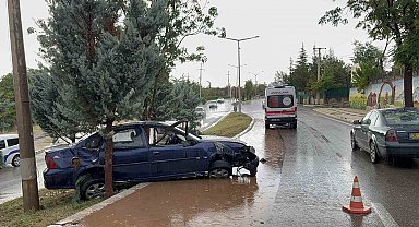 Aksaray'da trafik kazası: 2 yaralı