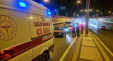 Alt geçitte zincirleme kaza: 1 yaralı