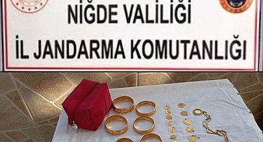 Altın hırsızı jandarma tarafından yakalandı