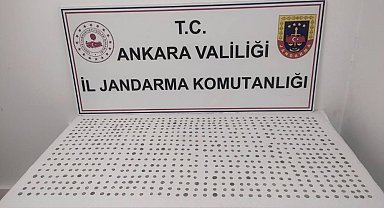 Ankara'da tarihi eser kaçakçısı bin 108 adet Bizans sikkesi ile yakalandı