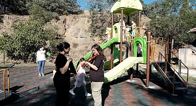 Bakan Kurum park için eylem yapan Amasyalı çocukları hayallerine kavuşturdu
